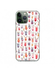 Cover iPhone 13 Pro Max Cute Winter Reindeers - Ninola...
