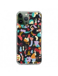 iPhone 13 Pro Max Case Dreamy Animal Shapes Black -...