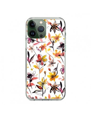 iPhone 13 Pro Max Case Ink Bleeding Dots Pink - Ninola Design