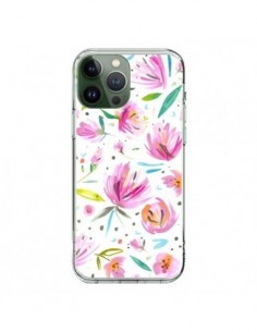 Coque iPhone 13 Pro Max Painterly Waterolor Texture -...