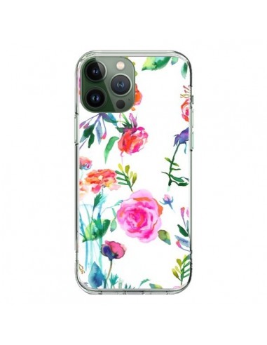 Cover iPhone 13 Pro Max Pioggia Nuvole Blu - Ninola Design