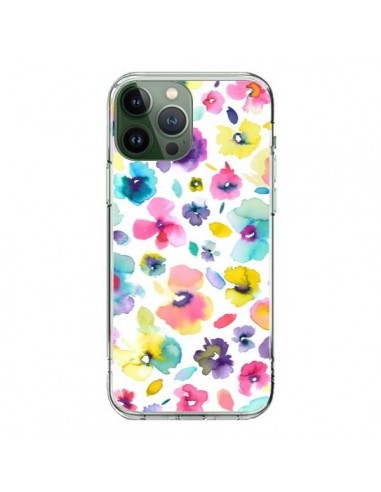 iPhone 13 Pro Max Case Flowers Colorful Painting - Ninola Design