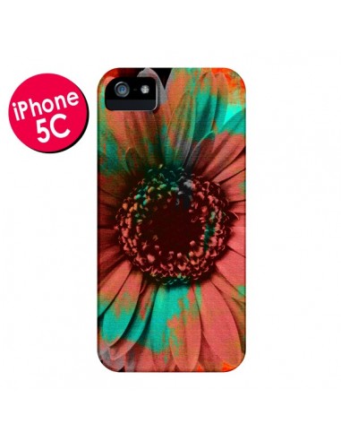 Coque Tournesol Lysergic Flower pour iPhone 5C - Maximilian San