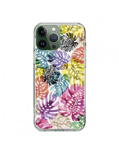 Coque iPhone 13 Pro Max Tigers and Leopards Yellow - Ninola Design