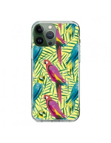 Cover iPhone 13 Pro Max Pappagalli Tropicali Multicolore - Ninola Design