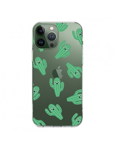 Coque iPhone 13 Pro Max Chute de Cactus Smiley Transparente - Nico