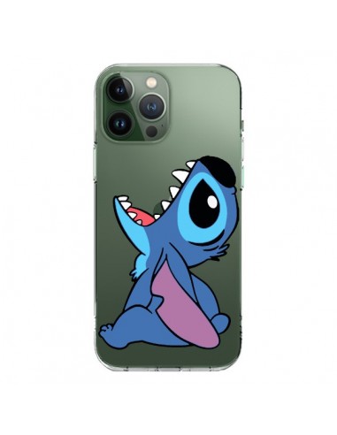 Coque iPhone 13 Pro Max Stitch de Lilo et Stitch Transparente