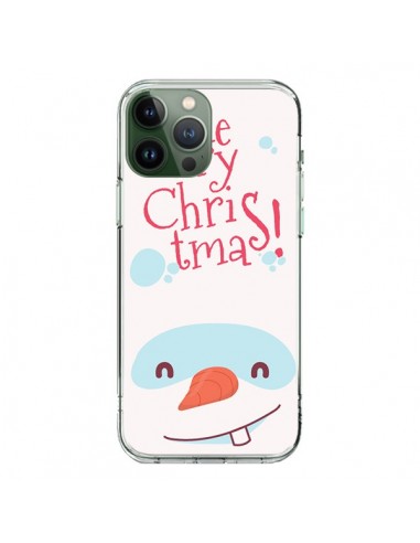 Coque iPhone 13 Pro Max Bonhomme de Neige Merry Christmas Noël - Nico