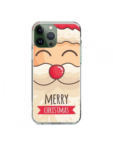 Coque iPhone 13 Pro Max Moustache du Père Noël Merry Christmas - Nico
