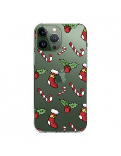 iPhone 13 Pro Max Case Socks Candy Canes Holly Christmas...