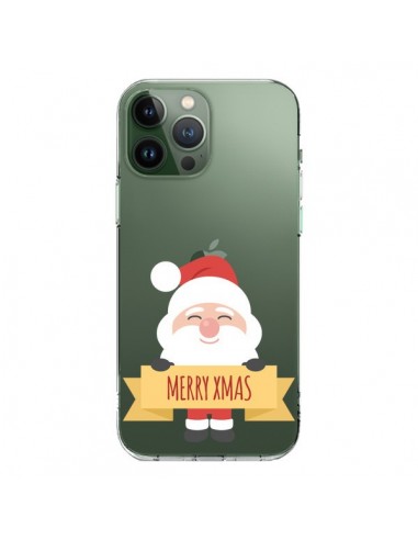 Coque iPhone 13 Pro Max Père Noël Merry Christmas transparente - Nico