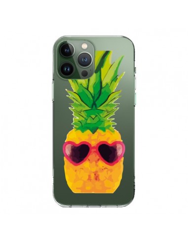 iPhone 13 Pro Max Case Heart Shape Pineapple Clear - Nico