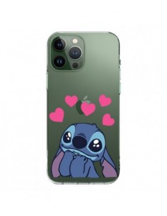 Coque iPhone 13 Pro Max Stitch de Lilo et Stitch in love...