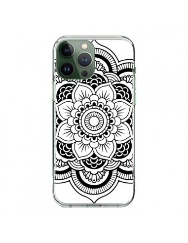 Coque iPhone 13 Pro Max Mandala Noir Azteque - Nico