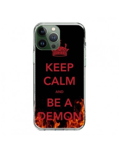 Coque iPhone 13 Pro Max Keep Calm and Be A Demon - Nico