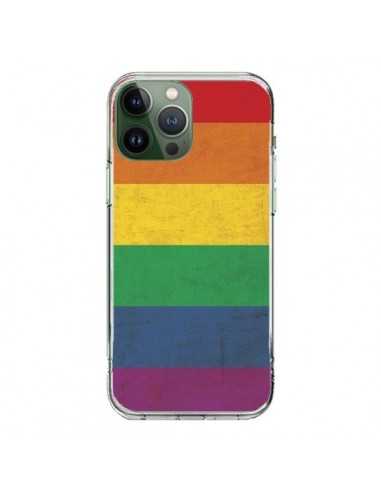 Coque iPhone 13 Pro Max Drapeau Arc En Ciel Gay - Nico
