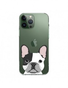 Cover iPhone 13 Pro Max Bulldog Francese Cane Trasparente...