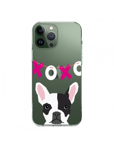 Coque iPhone 13 Pro Max Bulldog Français XoXo Chien Transparente - Pet Friendly