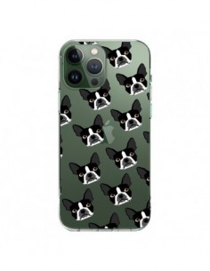 Cover iPhone 13 Pro Max Cani Boston Terrier Trasparente -...