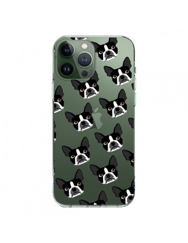 Cover iPhone 13 Pro Max Cani Boston Terrier Trasparente - Pet Friendly