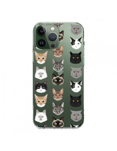 Coque iPhone 13 Pro Max Chats Transparente - Pet Friendly