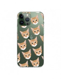 Cover iPhone 13 Pro Max Gatto Beige Trasparente - Pet...