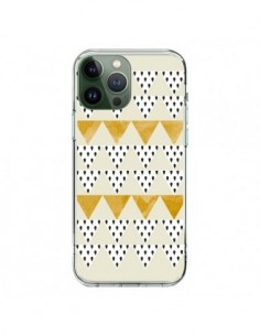 iPhone 13 Pro Max Case Triangles Oro - Pura Vida