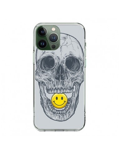 Coque iPhone 13 Pro Max Smiley Face Tête de Mort - Rachel Caldwell