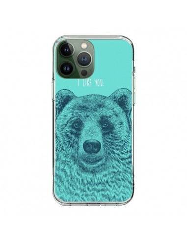 Coque iPhone 13 Pro Max Bear Ours I like You - Rachel Caldwell