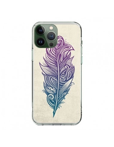 Coque iPhone 13 Pro Max Feather Plume Arc En Ciel - Rachel Caldwell