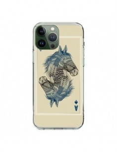 Coque iPhone 13 Pro Max Cheval Carte Jeu Horse As -...