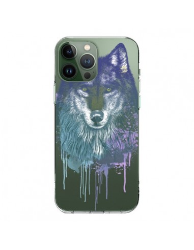 Cover iPhone 13 Pro Max Lupo Animale Trasparente - Rachel Caldwell