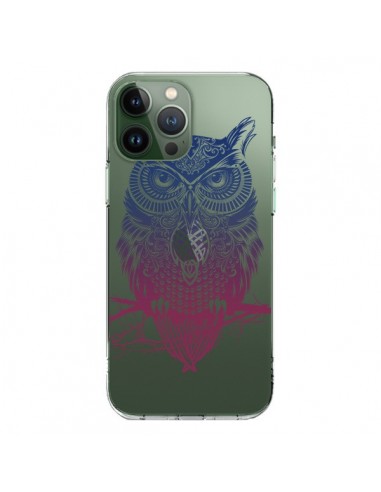 Coque iPhone 13 Pro Max Hibou Chouette Owl Transparente - Rachel Caldwell