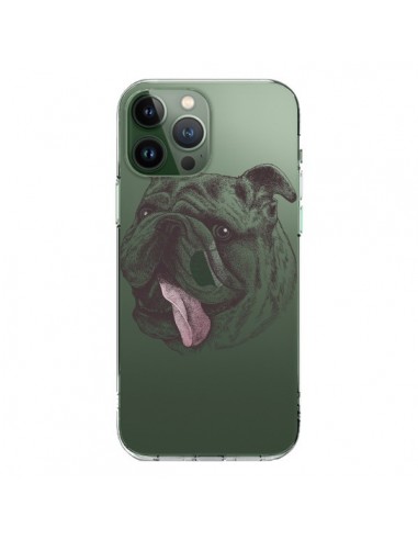 Cover iPhone 13 Pro Max Cane Bulldog Trasparente - Rachel Caldwell