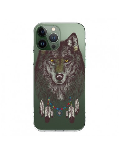 Cover iPhone 13 Pro Max Lupo Acchiappasogni Trasparente - Rachel Caldwell