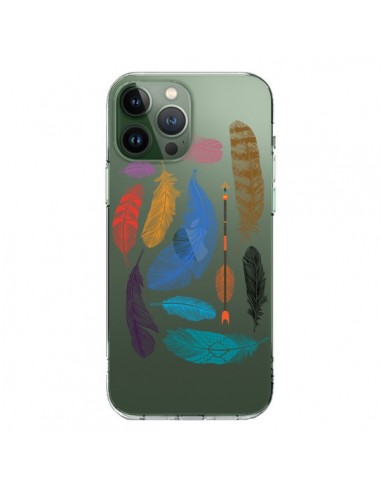 Coque iPhone 13 Pro Max Plume Feather Couleur Transparente - Rachel Caldwell