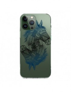 Coque iPhone 13 Pro Max Cheval Horse Double Transparente...