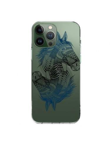 Coque iPhone 13 Pro Max Cheval Horse Double Transparente - Rachel Caldwell