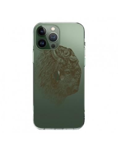 Coque iPhone 13 Pro Max Buffalo Bison Transparente - Rachel Caldwell