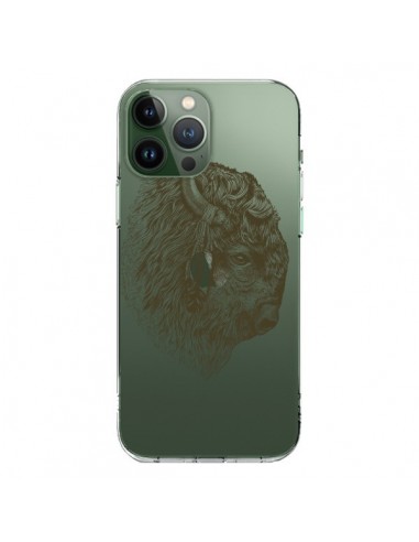 Cover iPhone 13 Pro Max Bufalo Bisonte Trasparente - Rachel Caldwell