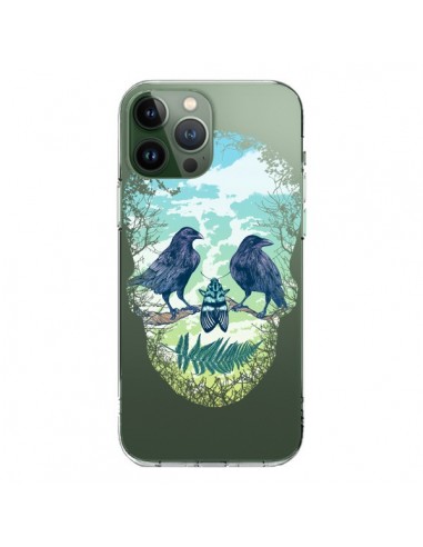 Coque iPhone 13 Pro Max Tête de Mort Nature Transparente - Rachel Caldwell