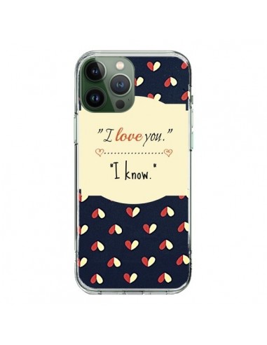 Cover iPhone 13 Pro Max I Love you - R Delean