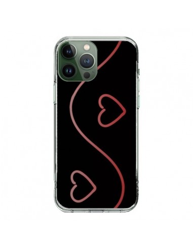 Cover iPhone 13 Pro Max Cuore Amore Rosso - R Delean