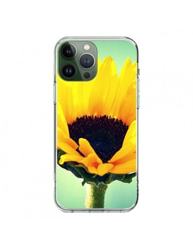 Coque iPhone 13 Pro Max Tournesol Zoom Fleur - R Delean