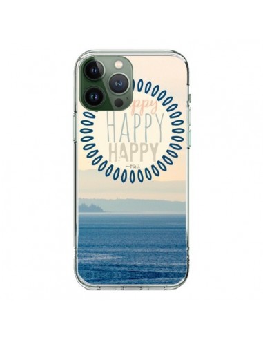 Coque iPhone 13 Pro Max Happy Day Mer Ocean Sable Plage Paysage - R Delean