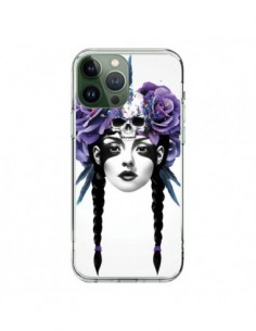 Cover iPhone 13 Pro Max Ragazza Fiori Warrior - Ruben...