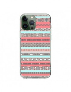 Cover iPhone 13 Pro Max Azteco Aztec Rosa Pastello - Rex...
