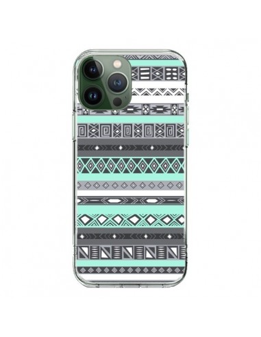 Coque iPhone 13 Pro Max Azteque Aztec Bleu Pastel - Rex Lambo