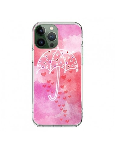 Coque iPhone 13 Pro Max Parapluie Coeur Love Amour - Sylvia Cook