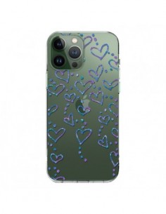 Coque iPhone 13 Pro Max Floating hearts coeurs flottants...